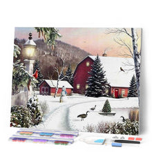 Cargar imagen en el visor de la galería, Punto De Cruz Diamante - Punto De Cruz Diamante - Granja Nevada - Figuredart - Paisajes Punto De Cruz Diamante Paisajes