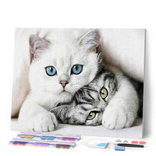 Cargar imagen en el visor de la galería, Punto De Cruz Diamante - Punto De Cruz Diamante - Amigos Gatos - Figuredart - Gatos Mascotas Punto De Cruz Diamante Animales