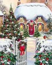 Cargar imagen en el visor de la galería, Punto De Cruz Diamante - Punto De Cruz Diamante - Casa Invierno - Figuredart - Invierno Paisajes Punto De Cruz Diamante Paisajes
