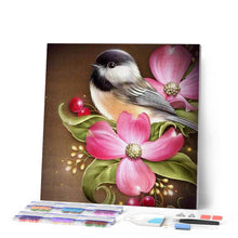 Cargar imagen en el visor de la galería, Punto De Cruz Diamante - Punto De Cruz Diamante - Pequeños Pájaros Y Flores - Figuredart - Flores Mascotas Punto De Cruz Diamante Animales