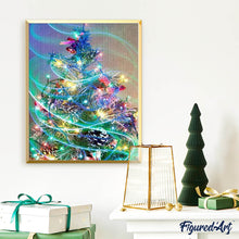 Cargar imagen en el visor de la galería, Punto De Cruz Diamante - Punto De Cruz Diamante - Árbol De Navidad - Figuredart - Navidad Punto De Cruz Diamante Religión