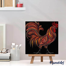 Cargar imagen en el visor de la galería, Punto De Cruz Diamante - Punto De Cruz Diamante - El Gallo - Figuredart - Gallos Mascotas Punto De Cruz Diamante Animales