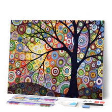 Cargar imagen en el visor de la galería, Punto de Cruz Diamante - Diamond Painting - Ãrbol de la vida 40x50cm con bastidor montado