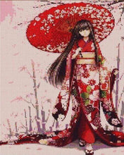 Cargar imagen en el visor de la galería, Punto De Cruz Diamante - Punto De Cruz Diamante - Geisha - Figuredart - Punto De Cruz Diamante Romanticismo Romántico