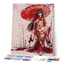 Cargar imagen en el visor de la galería, Punto De Cruz Diamante - Punto De Cruz Diamante - Geisha - Figuredart - Punto De Cruz Diamante Romanticismo Romántico