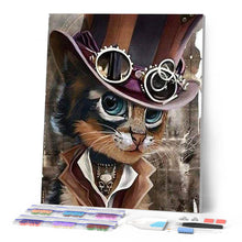 Cargar imagen en el visor de la galería, Punto De Cruz Diamante - Punto De Cruz Diamante - Caballero Del Gato - Figuredart - Gatos Mascotas Punto De Cruz Diamante Animales