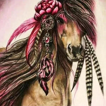 Cargar imagen en el visor de la galería, Punto De Cruz Diamante - Punto De Cruz Diamante - Partido Del Caballo - Figuredart - Caballos Mascotas Punto De Cruz Diamante Animales