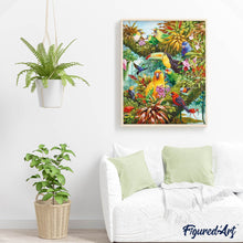 Cargar imagen en el visor de la galería, Diamond Painting - Tucán y otras aves