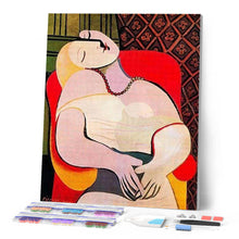 Cargar imagen en el visor de la galería, Punto De Cruz Diamante - Punto De Cruz Diamante - El Sueño De Picasso - Figuredart - Obras De Arte Picasso Punto De Cruz Diamante