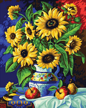 Cargar imagen en el visor de la galería, Diamond Painting - Jarrón de margaritas en un mantel