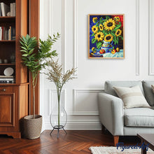 Cargar imagen en el visor de la galería, Diamond Painting - Jarrón de margaritas en un mantel