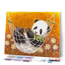 Cargar imagen en el visor de la galería, Diamond Painting - Panda en su hamaca