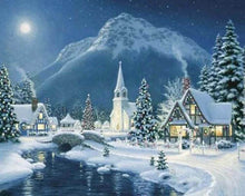 Cargar imagen en el visor de la galería, Punto De Cruz Diamante - Punto De Cruz Diamante - Aldea En La Nieve - Figuredart - Invierno Paisajes Punto De Cruz Diamante Paisajes