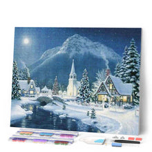 Cargar imagen en el visor de la galería, Punto De Cruz Diamante - Punto De Cruz Diamante - Aldea En La Nieve - Figuredart - Invierno Paisajes Punto De Cruz Diamante Paisajes