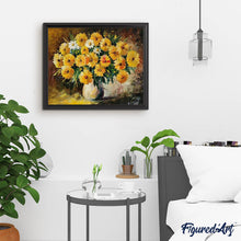 Cargar imagen en el visor de la galería, Punto De Cruz Diamante - Punto De Cruz Diamante - Ramo De Flores Amarillas - Figuredart - Flores Punto De Cruz Diamante Flores