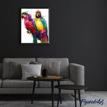 Cargar imagen en el visor de la galería, Punto De Cruz Diamante - Punto De Cruz Diamante - Pintura De Los Loros - Figuredart - Loros Mascotas Punto De Cruz Diamante Animales