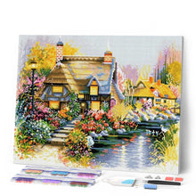Cargar imagen en el visor de la galería, Diamond Painting - Casa al borde del río