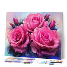 Cargar imagen en el visor de la galería, Punto De Cruz Diamante - Punto De Cruz Diamante - Tres Rosas Florecen - Figuredart - Mascotas Punto De Cruz Diamante Animales