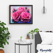 Cargar imagen en el visor de la galería, Punto De Cruz Diamante - Punto De Cruz Diamante - Tres Rosas Florecen - Figuredart - Mascotas Punto De Cruz Diamante Animales