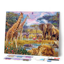 Cargar imagen en el visor de la galería, Diamond Painting - Animales en la sabana