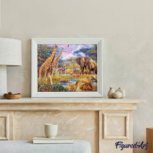 Cargar imagen en el visor de la galería, Diamond Painting - Animales en la sabana