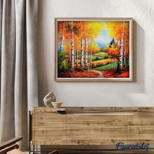 Cargar imagen en el visor de la galería, Punto De Cruz Diamante - Punto De Cruz Diamante - Abedules En Otoño - Figuredart - Paisajes Punto De Cruz Diamante Paisajes