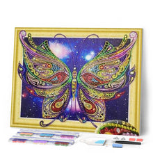 Cargar imagen en el visor de la galería, Punto De Cruz Diamante - Punto De Cruz Diamante - La Mariposa Cachemira - Figuredart - Mariposas Mascotas Punto De Cruz Diamante Animales