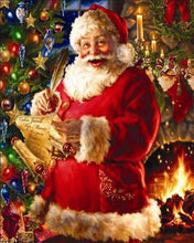 Cargar imagen en el visor de la galería, Punto De Cruz Diamante - Punto De Cruz Diamante - Santa Y Los Regalos Lista - Figuredart - Navidad Punto De Cruz Diamante Religión