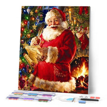 Cargar imagen en el visor de la galería, Punto De Cruz Diamante - Punto De Cruz Diamante - Santa Y Los Regalos Lista - Figuredart - Navidad Punto De Cruz Diamante Religión