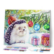 Cargar imagen en el visor de la galería, Punto De Cruz Diamante - Punto De Cruz Diamante - Erizo Y Regalos - Figuredart - Erizos Mascotas Punto De Cruz Diamante Animales