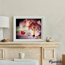 Cargar imagen en el visor de la galería, Punto De Cruz Diamante - Punto De Cruz Diamante - Romántico - Figuredart - Conejos Lobos Mascotas Punto De Cruz Diamante Animales Punto De