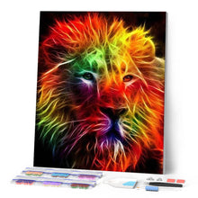 Cargar imagen en el visor de la galería, Punto De Cruz Diamante - Punto De Cruz Diamante - León Color Naranja - Figuredart - Leones Mascotas Punto De Cruz Diamante Animales