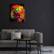 Cargar imagen en el visor de la galería, Punto De Cruz Diamante - Punto De Cruz Diamante - León Color Naranja - Figuredart - Leones Mascotas Punto De Cruz Diamante Animales