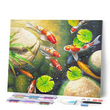 Cargar imagen en el visor de la galería, Diamond Painting - Carpa koi en una piscina
