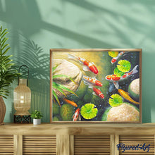 Cargar imagen en el visor de la galería, Diamond Painting - Carpa koi en una piscina