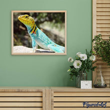 Cargar imagen en el visor de la galería, Punto De Cruz Diamante - Punto De Cruz Diamante - Lagartija - Figuredart - Mascotas Punto De Cruz Diamante Animales
