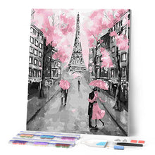 Cargar imagen en el visor de la galería, Diamond Painting - La Tour Eiffel y la vida en rosa
