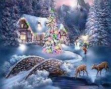 Cargar imagen en el visor de la galería, Punto de Cruz Diamante - Punto de Cruz Diamante - Chalet de Invierno - Figuredart - Invierno,paisajes,punto de Cruz Diamante Paisajes