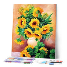 Cargar imagen en el visor de la galería, Punto De Cruz Diamante - Punto De Cruz Diamante - Girasoles Florero - Figuredart - Flores Punto De Cruz Diamante Flores