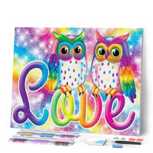 Cargar imagen en el visor de la galería, Punto De Cruz Diamante - Punto De Cruz Diamante - Amor Búhos - Figuredart - Búhos Y Lechuzas Otros Punto De Cruz Diamante Otros