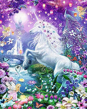 Cargar imagen en el visor de la galería, Diamond Painting - Paisaje de unicornio y hada