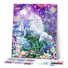 Cargar imagen en el visor de la galería, Diamond Painting - Paisaje de unicornio y hada