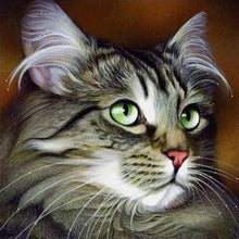 Cargar imagen en el visor de la galería, Punto De Cruz Diamante - Punto De Cruz Diamante - Retrato De Gato - Figuredart - Gatos Mascotas Punto De Cruz Diamante Animales