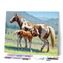 Cargar imagen en el visor de la galería, Punto De Cruz Diamante - Punto De Cruz Diamante - Caballo Y Potro - Figuredart - Caballos Mascotas Punto De Cruz Diamante Animales