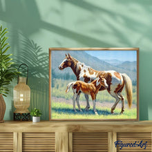 Cargar imagen en el visor de la galería, Punto De Cruz Diamante - Punto De Cruz Diamante - Caballo Y Potro - Figuredart - Caballos Mascotas Punto De Cruz Diamante Animales