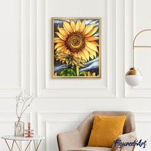 Cargar imagen en el visor de la galería, Punto De Cruz Diamante - Punto De Cruz Diamante - Libélula Y Girasol - Figuredart - Flores Mascotas Punto De Cruz Diamante Animales Punto