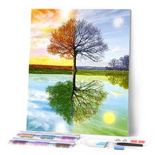 Cargar imagen en el visor de la galería, Punto De Cruz Diamante - Punto De Cruz Diamante - 4 Estaciones De Árboles 2 - Figuredart - Paisajes Punto De Cruz Diamante Paisajes