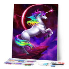 Cargar imagen en el visor de la galería, Punto De Cruz Diamante - Punto De Cruz Diamante - Unicornio Y Eclipse - Figuredart - Mascotas Punto De Cruz Diamante Animales Unicornios