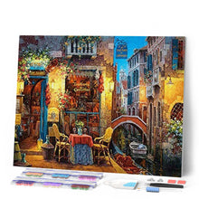 Cargar imagen en el visor de la galería, Diamond Painting - Mesa en un callejón iluminado