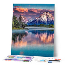 Cargar imagen en el visor de la galería, Punto De Cruz Diamante - Punto De Cruz Diamante - Paisaje De La Montaña Y El Lago - Figuredart - Montañas Paisajes Punto De Cruz Diamante